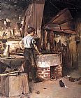 Theodore Robinson The Forge painting